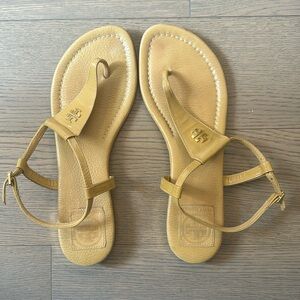 Tory Burch Leather Wrap Strap Sandal